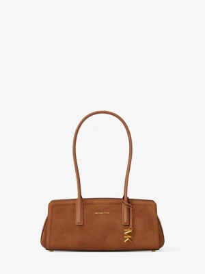 Mała torba na ramię Laila z zamszu Michael Kors BRĄZOWY (Brązowy)