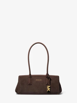 Mała torba na ramię Laila z zamszu Michael Kors CZEKOLADOWY (Brązowy)