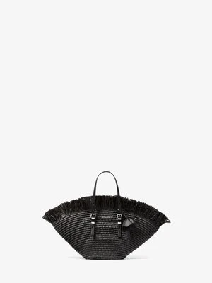 Mała torba tote Isa z szydełkowanej ręcznie tkaniny MICHAEL Michael Kors