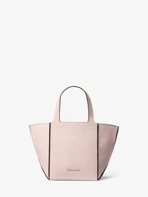Mała torba tote Jordi ze skóry z nadrukiem denimu celebrująca księżycowy Nowy Rok MICHAEL Michael Kors