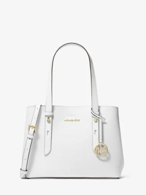 Mała torba tote Mel ze skóry saffiano Michael Kors OPTYCZNA BIEL (Biały)