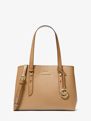 Mała torba tote Mel ze skóry saffiano Michael Kors SKÓRA WIELBŁĄDA (Brązowy)