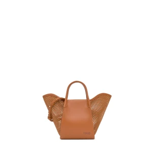 Mała Torba Z Rączkami W Kolorze Camelowym Tous Tulip Cutout - Tous