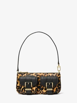 Mała torba Zoe ze skóry cielęcej w lamparci wzór Michael Kors