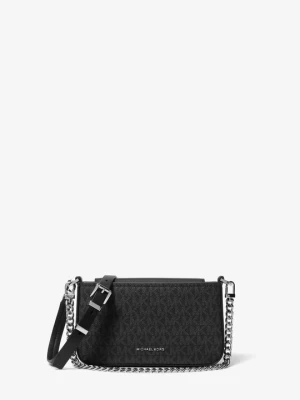 Mała torebka Bryant z charakterystycznym logo i przepinanym paskiem Michael Kors CZARNY (Czarny)