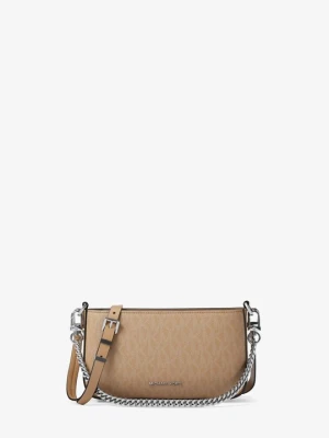 Mała torebka Bryant z charakterystycznym logo i przepinanym paskiem Michael Kors ORZECHOWY (Brązowy)