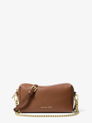 Mała torebka do przewieszenia przez ramię Bryant ze skóry groszkowej Michael Kors BRĄZOWY (Brązowy)