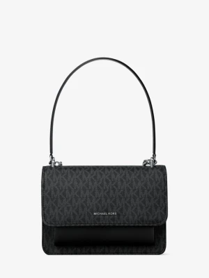 Mała torebka do przewieszenia przez ramię Claire z charakterystycznym logo Michael Kors CZARNY (Czarny)