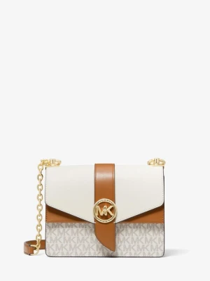 Mała torebka do przewieszenia przez ramię Greenwich z blokami kolorów ze skóry saffiano Michael Kors