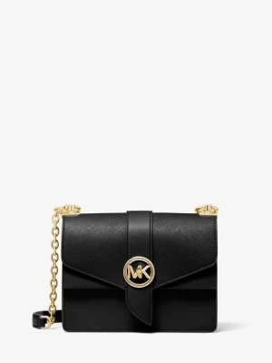Mała torebka do przewieszenia przez ramię Greenwich ze skóry saffiano Michael Kors CZARNY (Czarny)