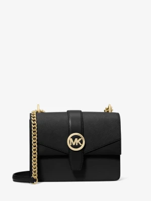 Mała torebka do przewieszenia przez ramię Greenwich ze skóry saffiano Michael Kors CZARNY (Czarny)