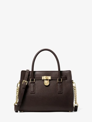 Mała torebka do przewieszenia przez ramię Hamilton Moderne ze skóry Michael Kors CZEKOLADOWY (Brązowy)