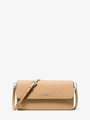 Mała torebka do przewieszenia przez ramię Jet Set z charakterystycznym logo i odpinanym paskiem Michael Kors ORZECHOWY (Brązowy)