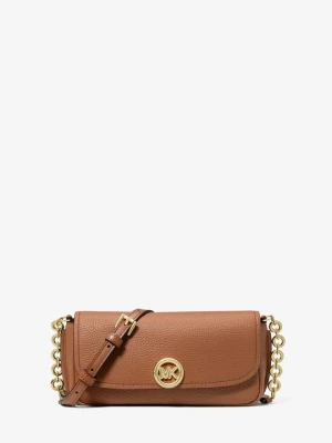 Mała torebka do przewieszenia przez ramię Nolita ze skóry groszkowej Michael Kors BRĄZOWY (Brązowy)