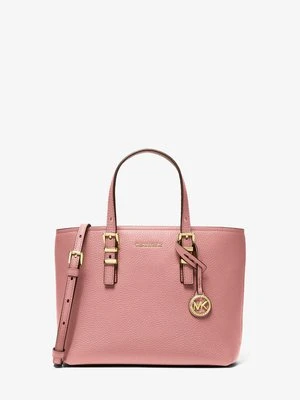 Mała torebka do przewieszenia przez ramię Quinn z groszkowej z odpinanym paskiem Michael Kors PIERWIOSNEK (Różowy)