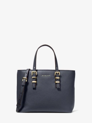 Mała torebka do przewieszenia przez ramię Quinn z groszkowej z odpinanym paskiem Michael Kors PÓŁNOC (Niebieski)