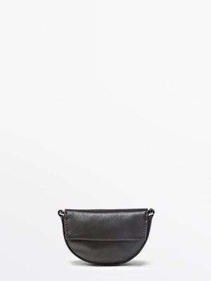 Mała Torebka Listonoszka Ze Skóry Nappa - Brązowy - Massimo Dutti - Female