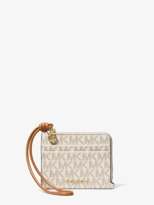 Mała torebka na karty na nadgarstek Jet Set z charakterystycznym logo Michael Kors