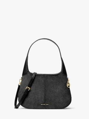 Mała torebka na ramię Alice z zamszu Michael Kors CZARNY (Czarny)