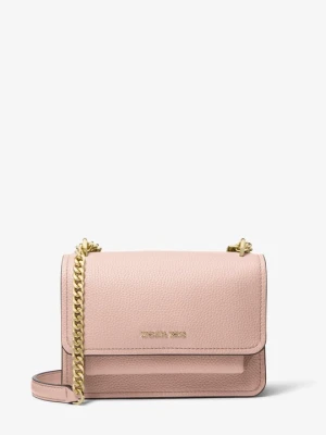 Mała torebka na ramię Claire ze skóry groszkowej z odpinanym paskiem Michael Kors ŁAGODNY RÓŻ (Różowy)