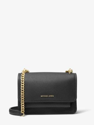 Mała torebka na ramię Claire ze skóry groszkowej z odpinanym paskiem MICHAEL Michael Kors