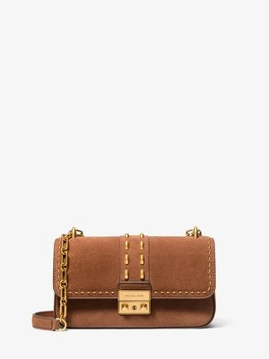 Mała torebka na ramię Tribeca z zamszu z ćwiekami MICHAEL Michael Kors