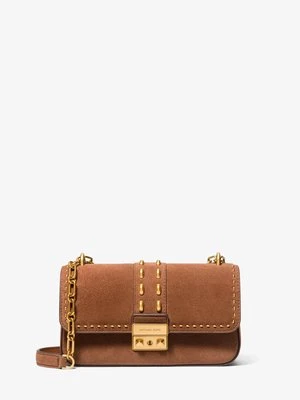 Mała torebka na ramię Tribeca z zamszu z ćwiekami MICHAEL Michael Kors