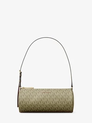 Mała torebka typu barrel Izzy z charakterystycznym logo Michael Kors LODEN (Zielony)