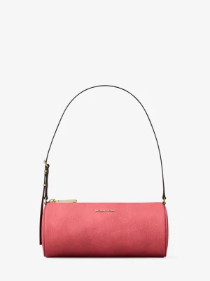 Mała torebka typu barrel Izzy z nubuku Michael Kors JASNOJAGODOWY SORBET (Różowy)
