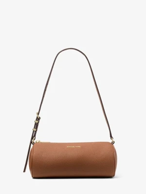 Mała torebka typu barrel Izzy ze skóry groszkowej Michael Kors BRĄZOWY (Brązowy)