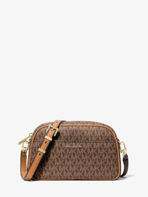 Mała torebka typu camera bag Jet Set do przewieszenia przez ramię z charakterystycznym logo Michael Kors