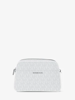 Mała torebka typu camera bag Jet Set do przewieszenia przez ramię z charakterystycznym logo Michael Kors
