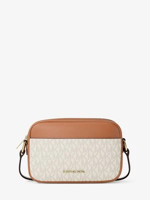 Mała torebka typu camera bag Jet Set do przewieszenia przez ramię z charakterystycznym logo Michael Kors Outlet