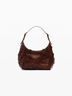 Mini błyszcząca torba w kwiaty Desigual