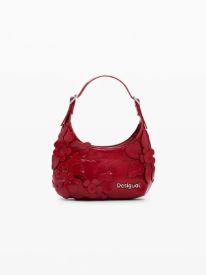Mała torebka z błyszczącymi aplikacjami kwiatowymi Desigual