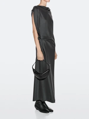 Mała Torebka Ze Skóry Nappa - Czarny - - Massimo Dutti - Kobieta