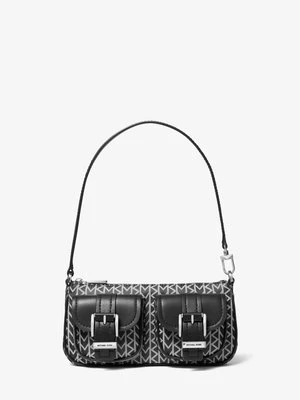 Mała torebka Zoe z żakardowym logo MK2000 MICHAEL Michael Kors