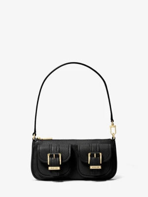 Mała torebka Zoe ze skóry groszkowej Michael Kors CZARNY (Czarny)