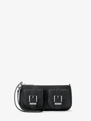 Mała torebka Zoe ze skóry groszkowej Michael Kors CZARNY (Czarny)
