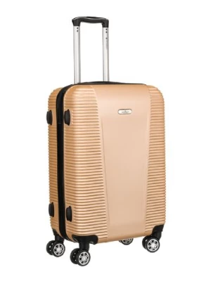 Mała walizka kabinowa z tworzywa ABS+ — Peterson beżowa