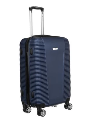 Mała walizka kabinowa z tworzywa ABS+ — Peterson granatowa