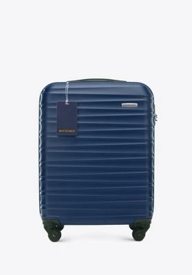 Mała walizka z ABS - u i identyfikator z logo WITTCHEN granatowa