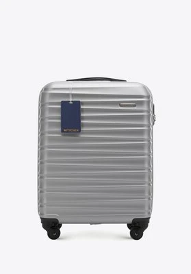 Mała walizka z ABS - u i identyfikator z logo WITTCHEN szara