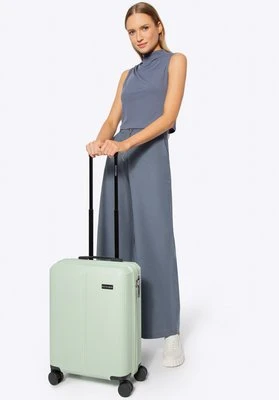 Mała walizka z ABS-u w drobne paski miętowa Wittchen