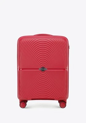 Mała walizka z polipropylenu w okręgi czerwona Wittchen