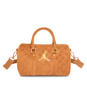 Mała zamszowa torba sportowa z monogramem Jordan (3 l) - Brązowy