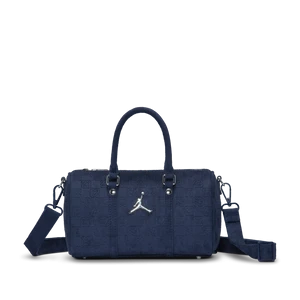 Mała zamszowa torba sportowa z monogramem Jordan (3 l) - Niebieski