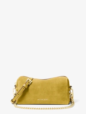 Mała zamszowa torebka do przewieszenia przez ramię Bryant z odpinanym paskiem Michael Kors CHARTREUSE (Zielony)