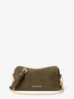 Mała zamszowa torebka do przewieszenia przez ramię Bryant z odpinanym paskiem Michael Kors LODEN (Zielony)
