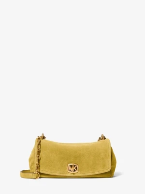 Mała zamszowa torebka na ramię Bryant Michael Kors CHARTREUSE (Zielony)